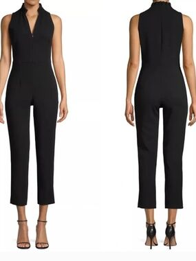 BLACK HALO Antoinette Jumpsuit Tailored Sleeveless Sz 2 Color: Black NEW